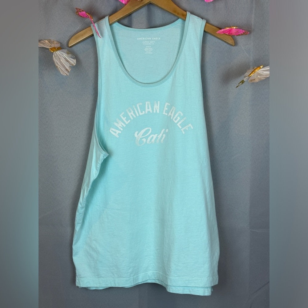 American Eagle Cali Graphic Muscle T- Sz Medium